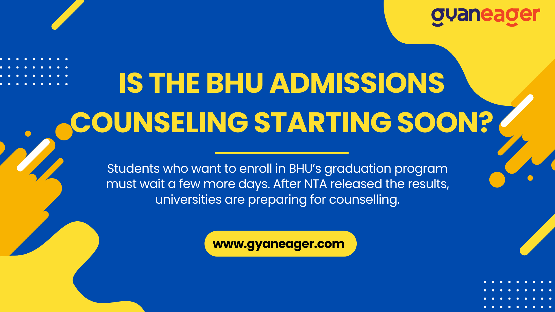BHU admissions counseling starting soon